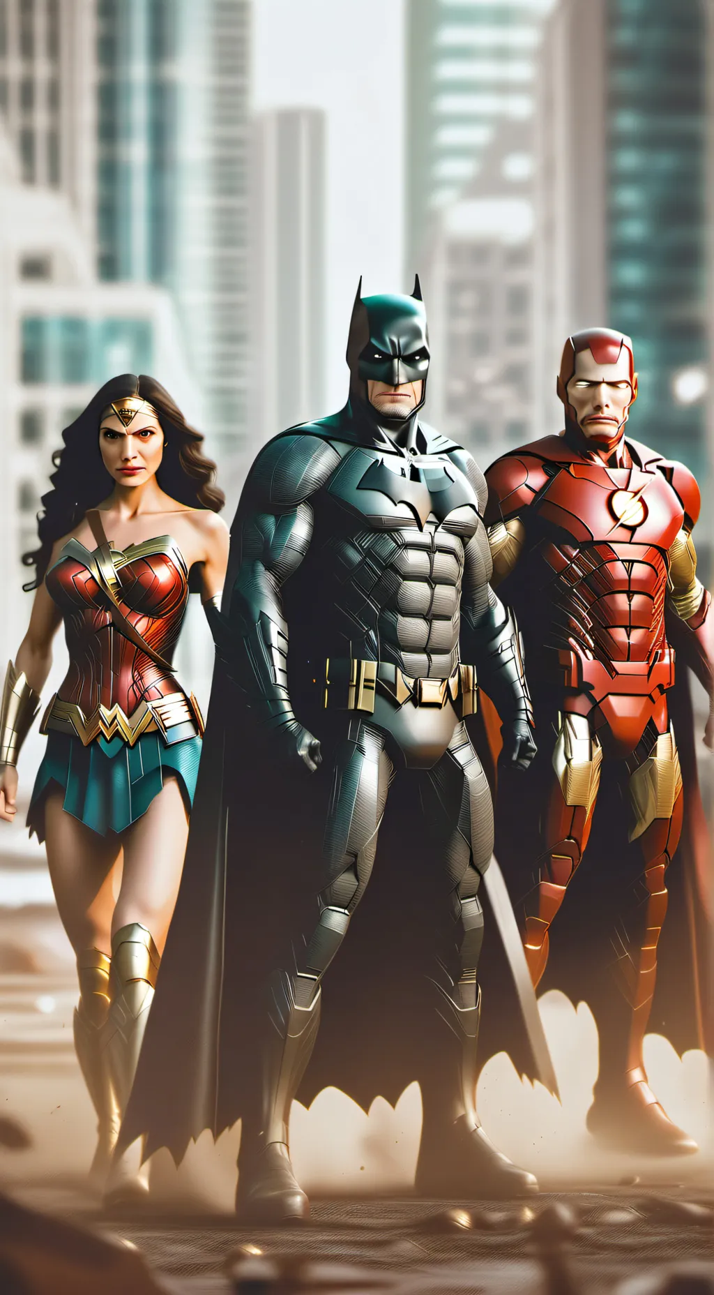 ai character: justice League  background