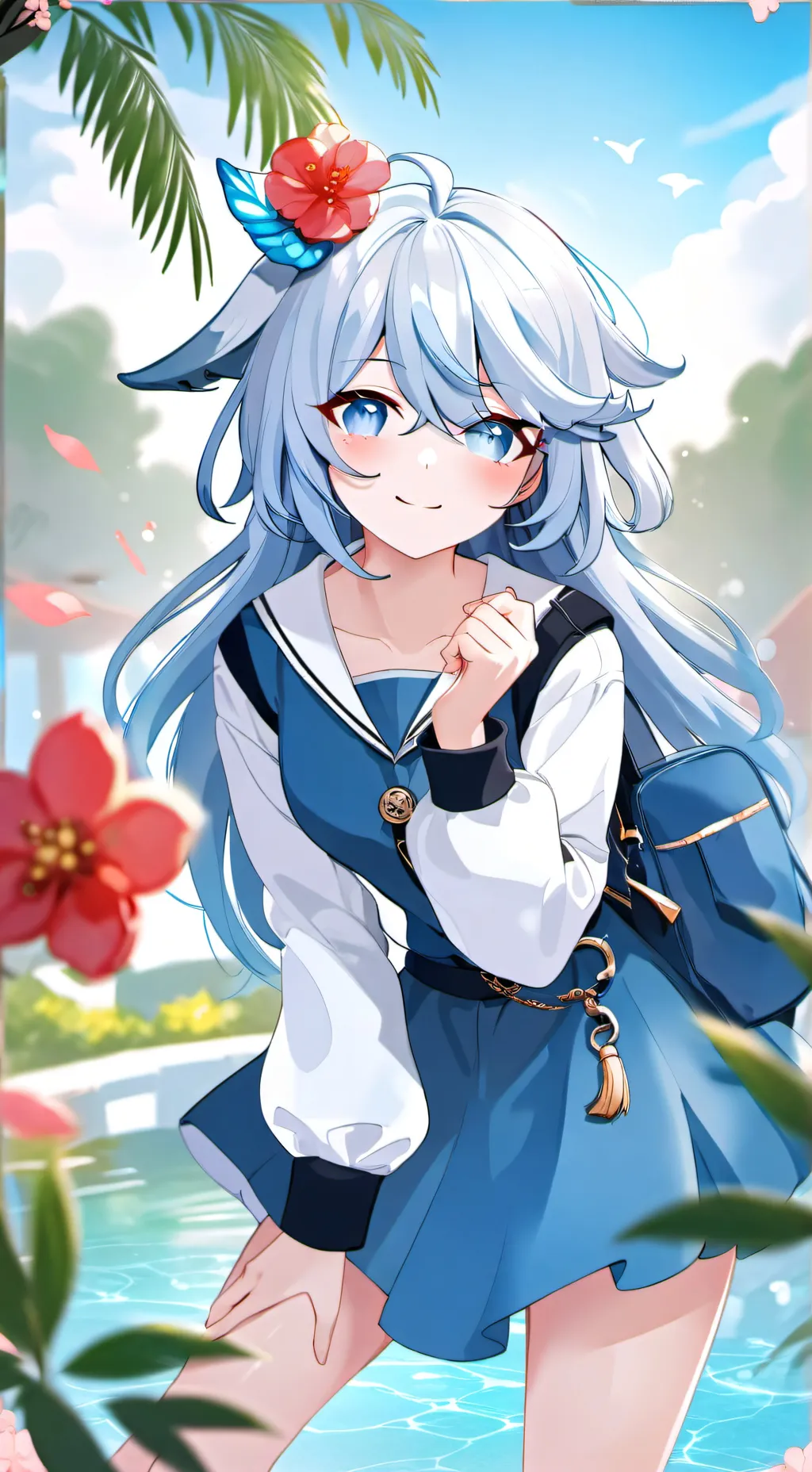 ai character: Rina💙 background