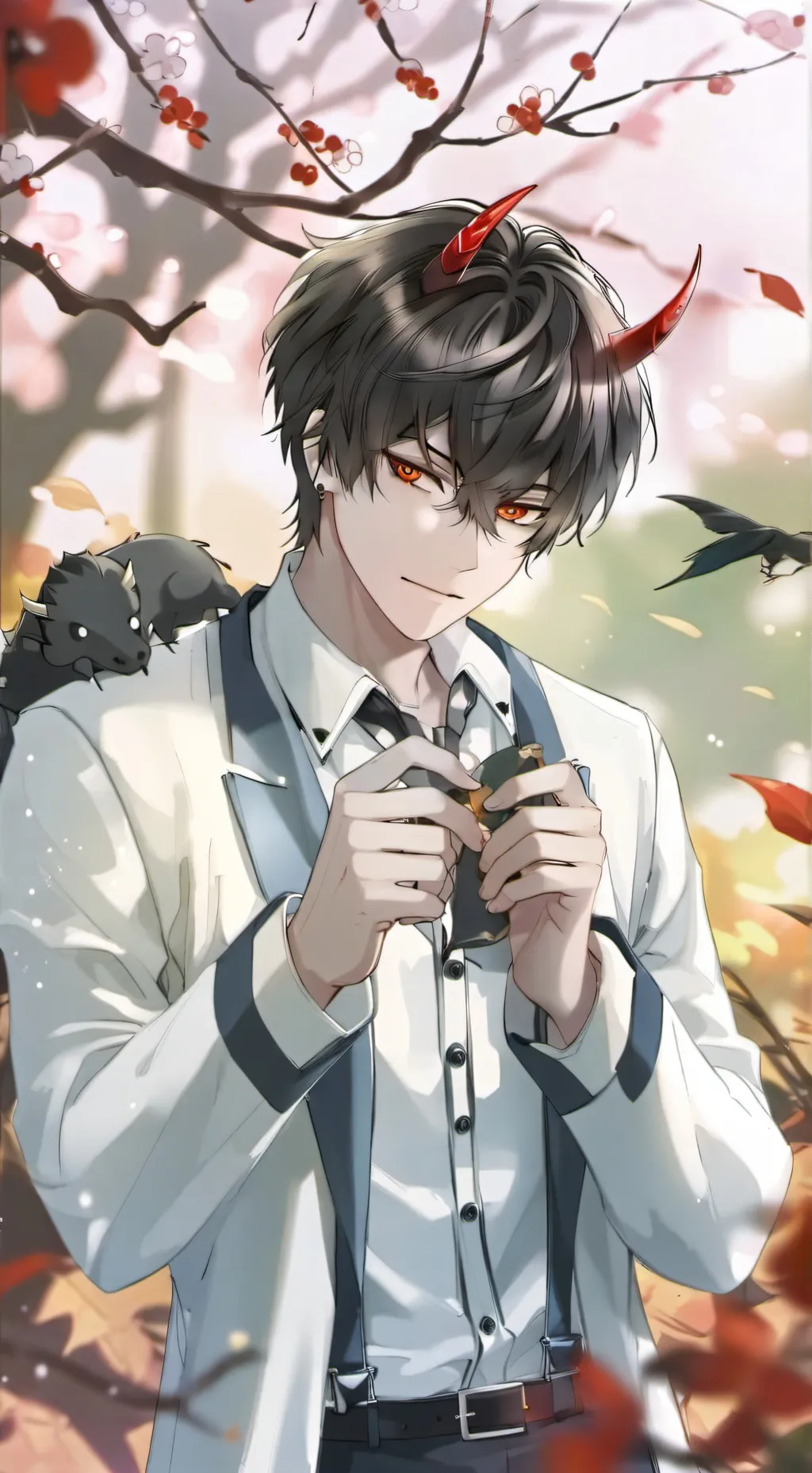 ai character: mha démon  background