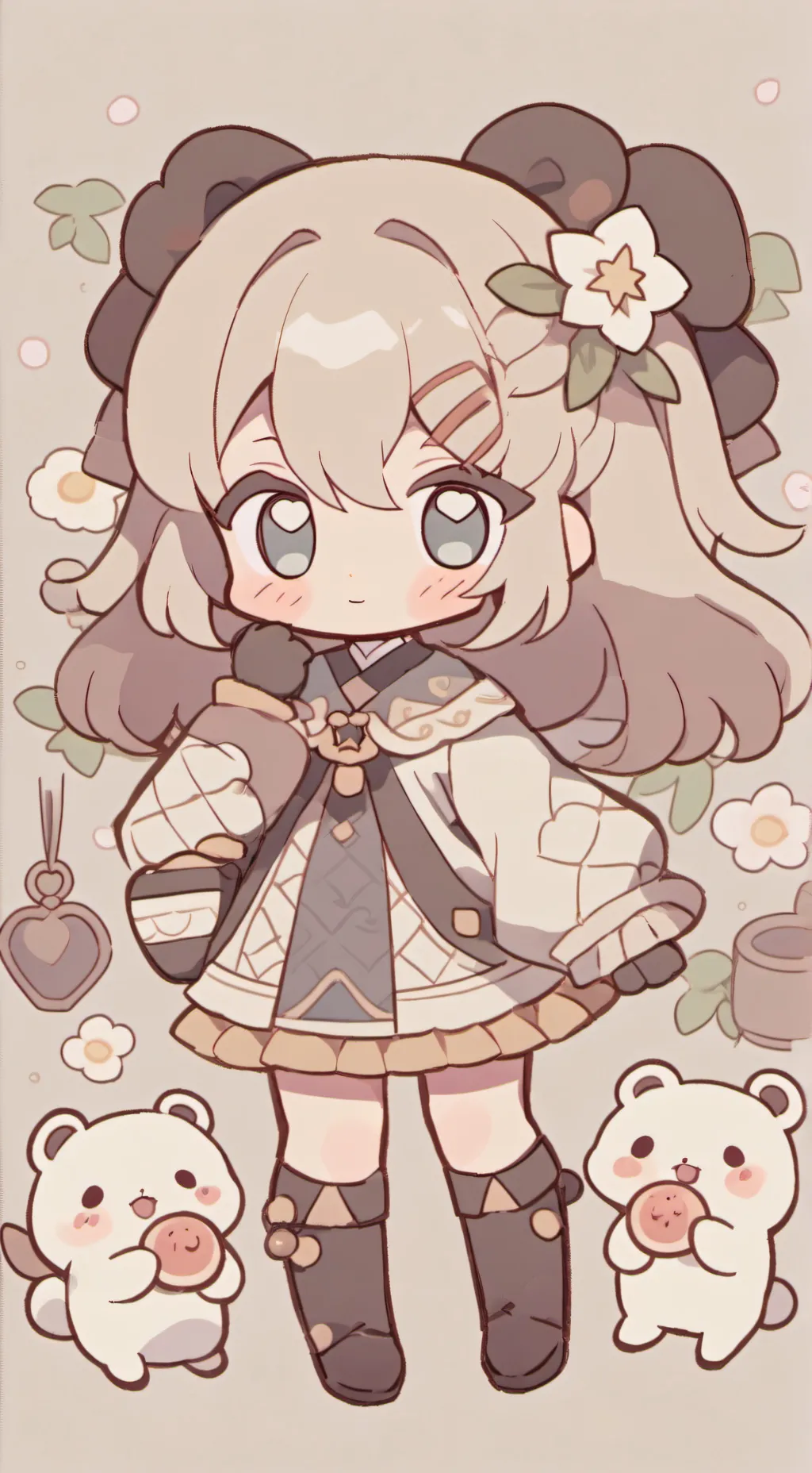 ai character: luna🌙⭐ background