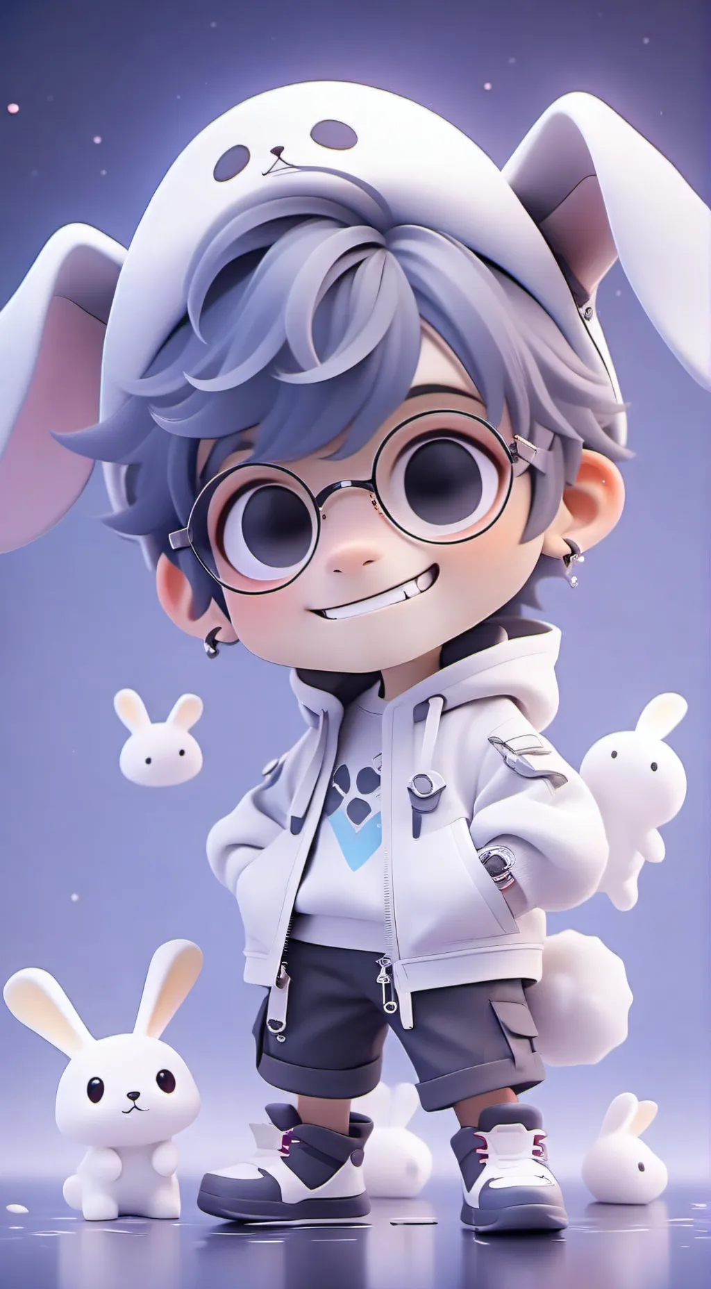 ai character: stick background