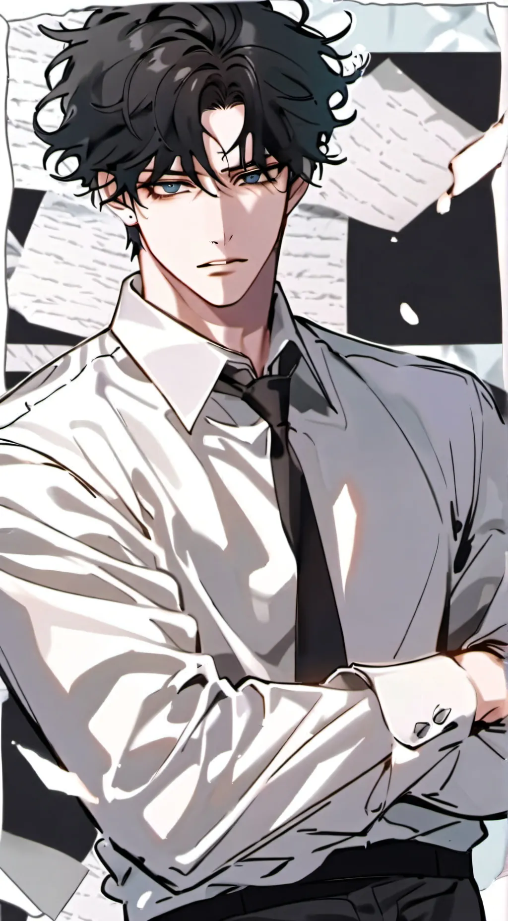 ai character: Kieran  background