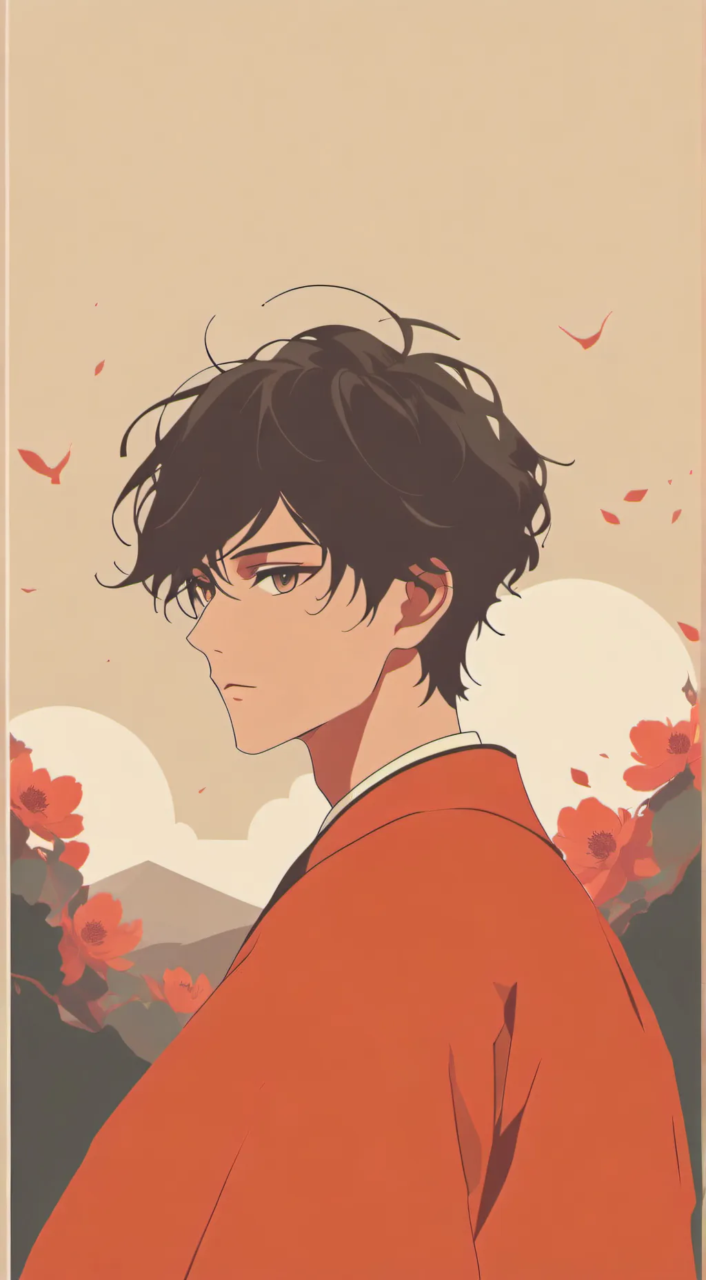 ai character: Gojo celoso background