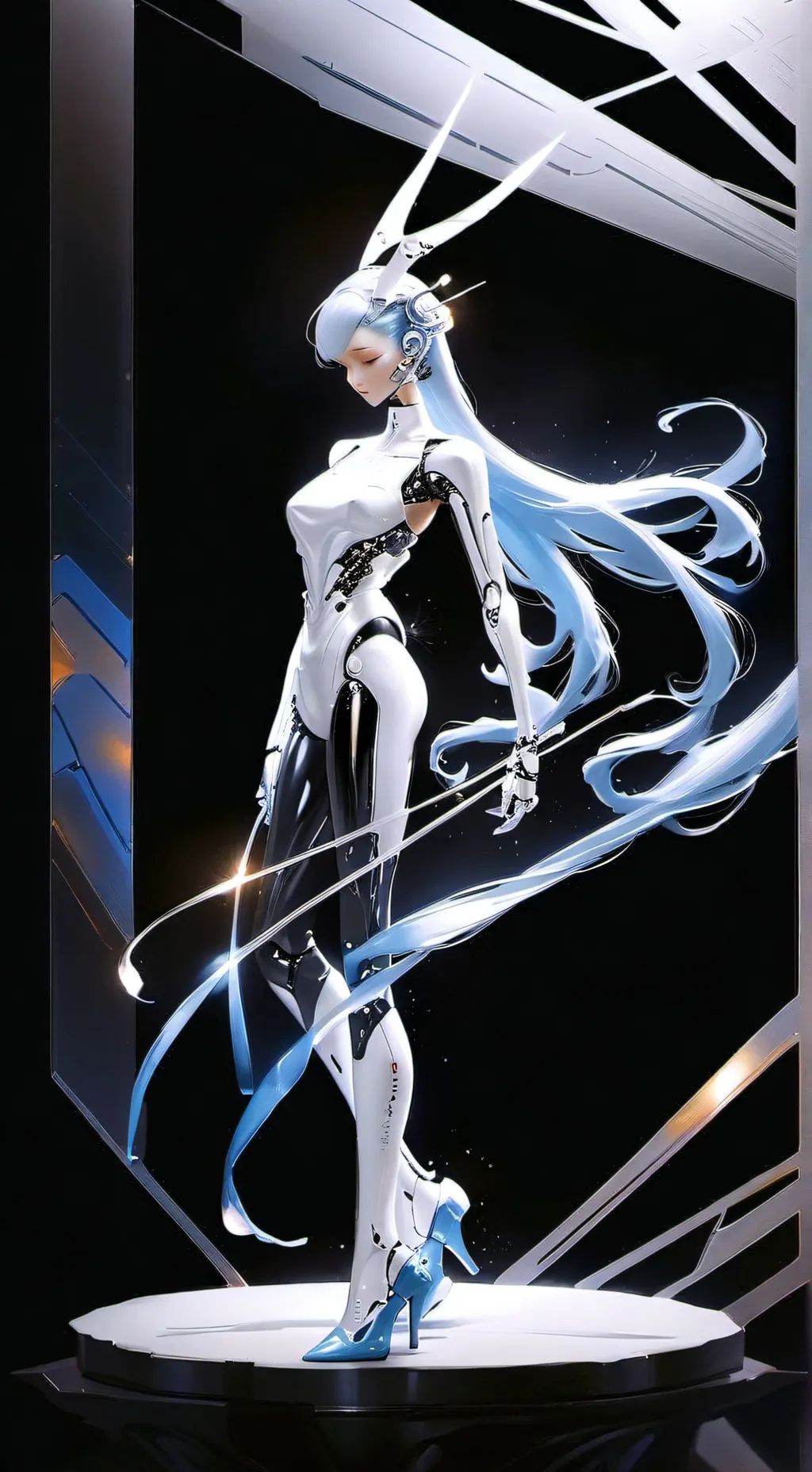 ai character: Snow background