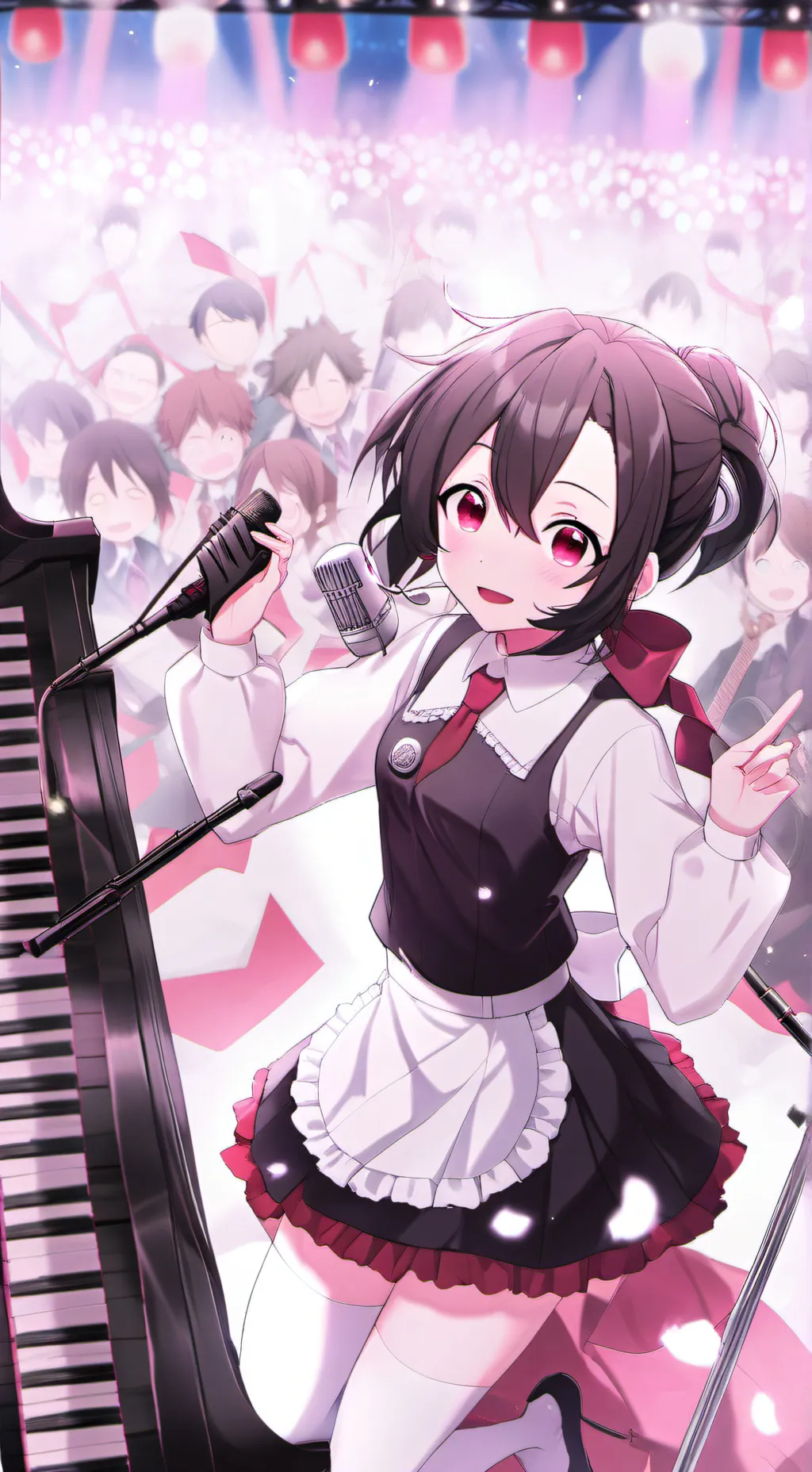 ai character: MHA talent show background