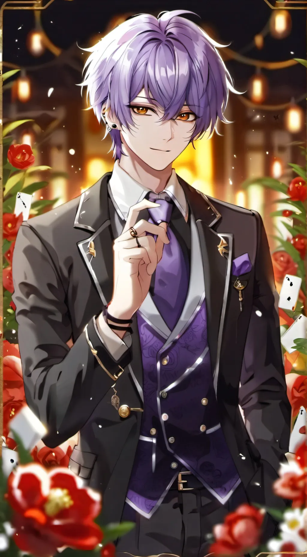 ai character: ~•×BLACKBELL×•~ background