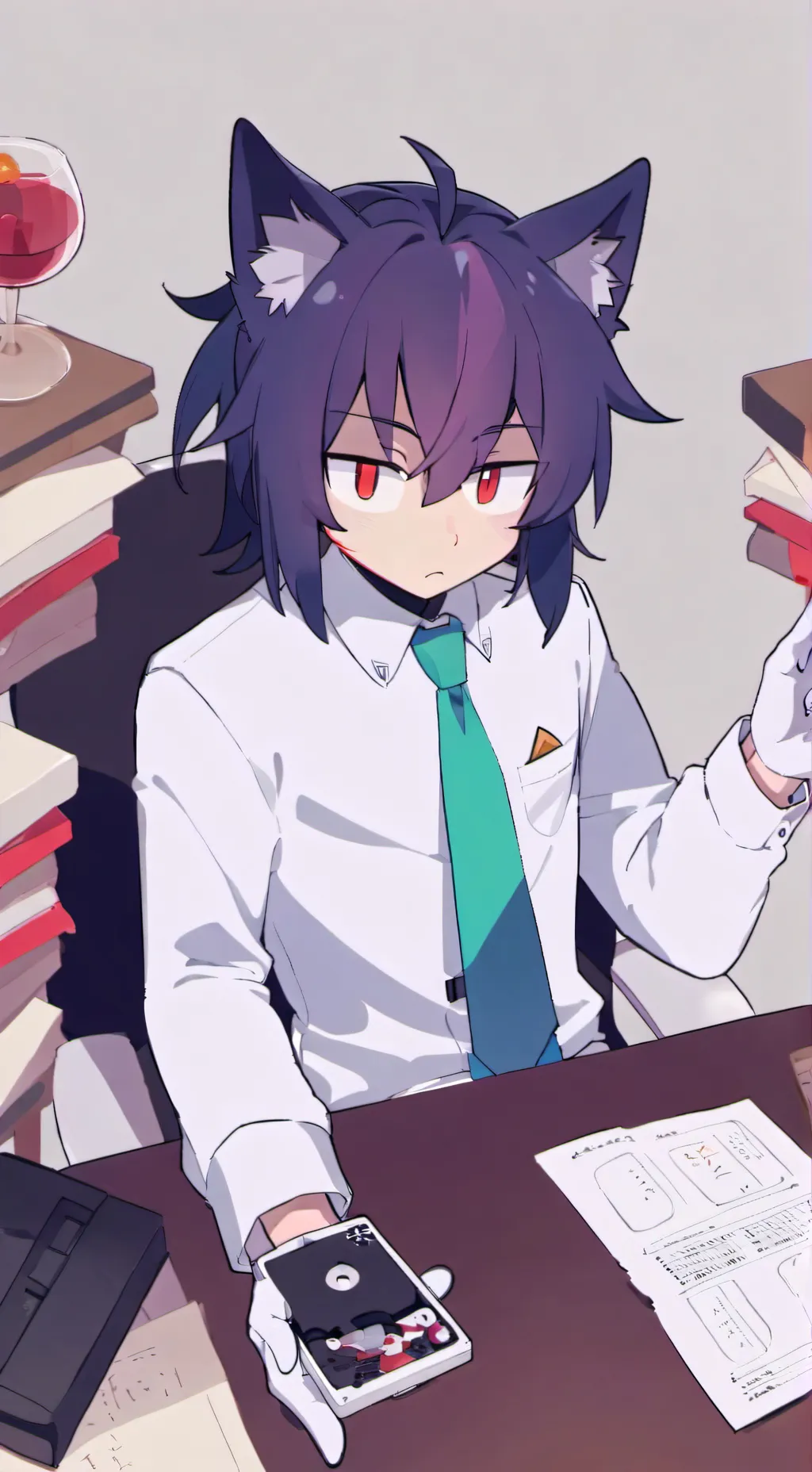 ai character: shadow 🤓☝🏼 background