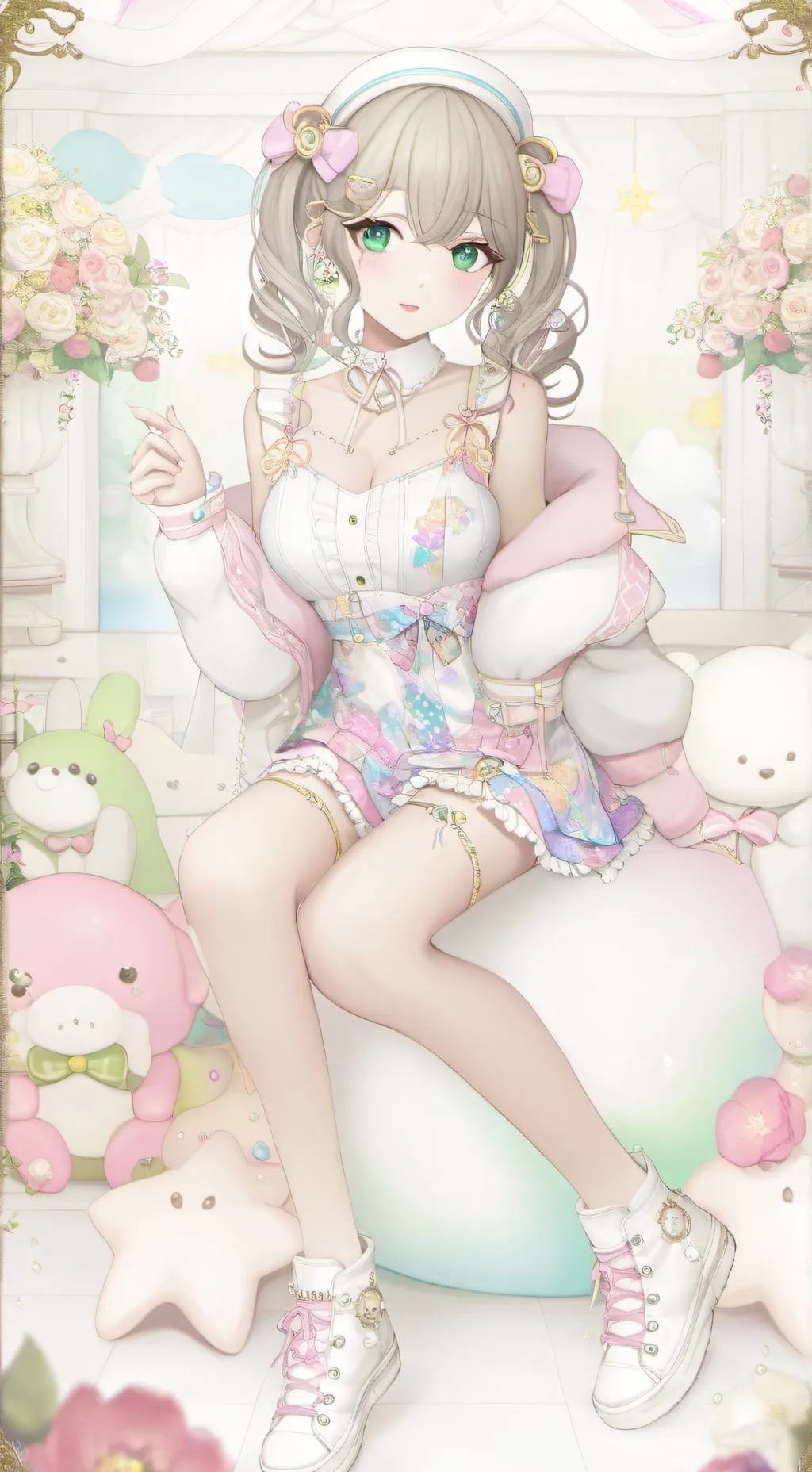 ai character: Girl background