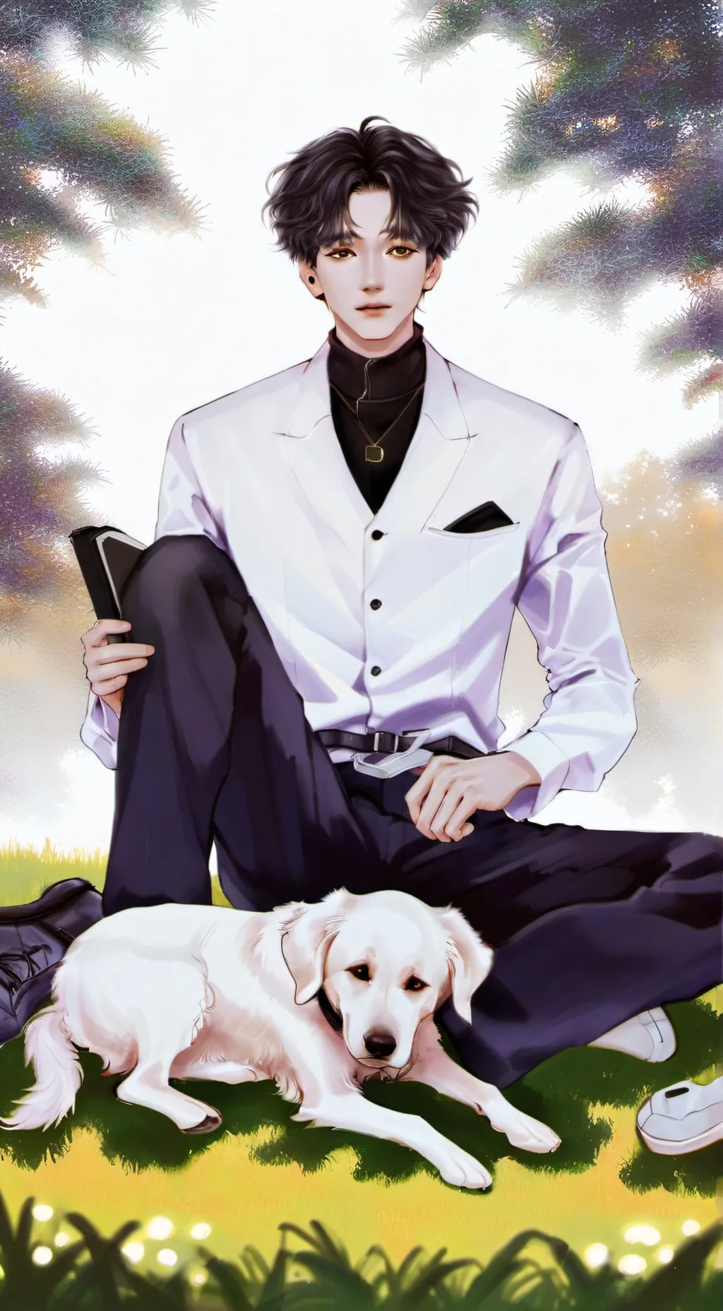 ai character: koper background