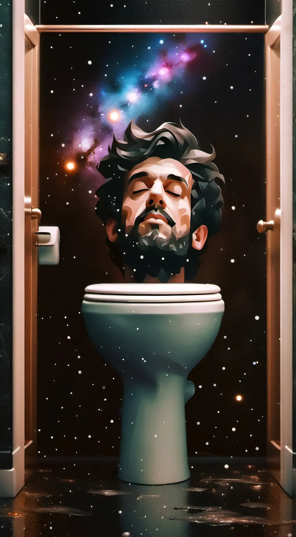 ai character: skibidi background