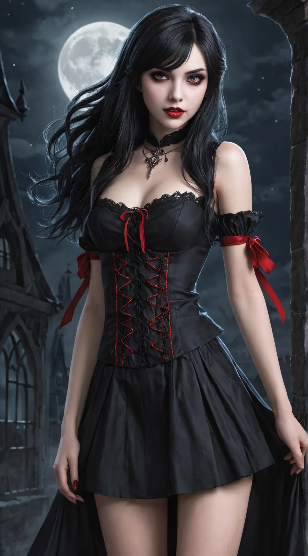 ai character: Ariana  background