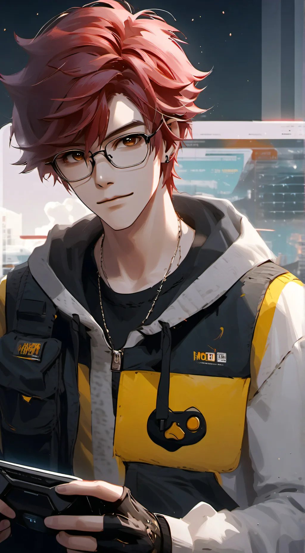 ai character: Gamer Boy background