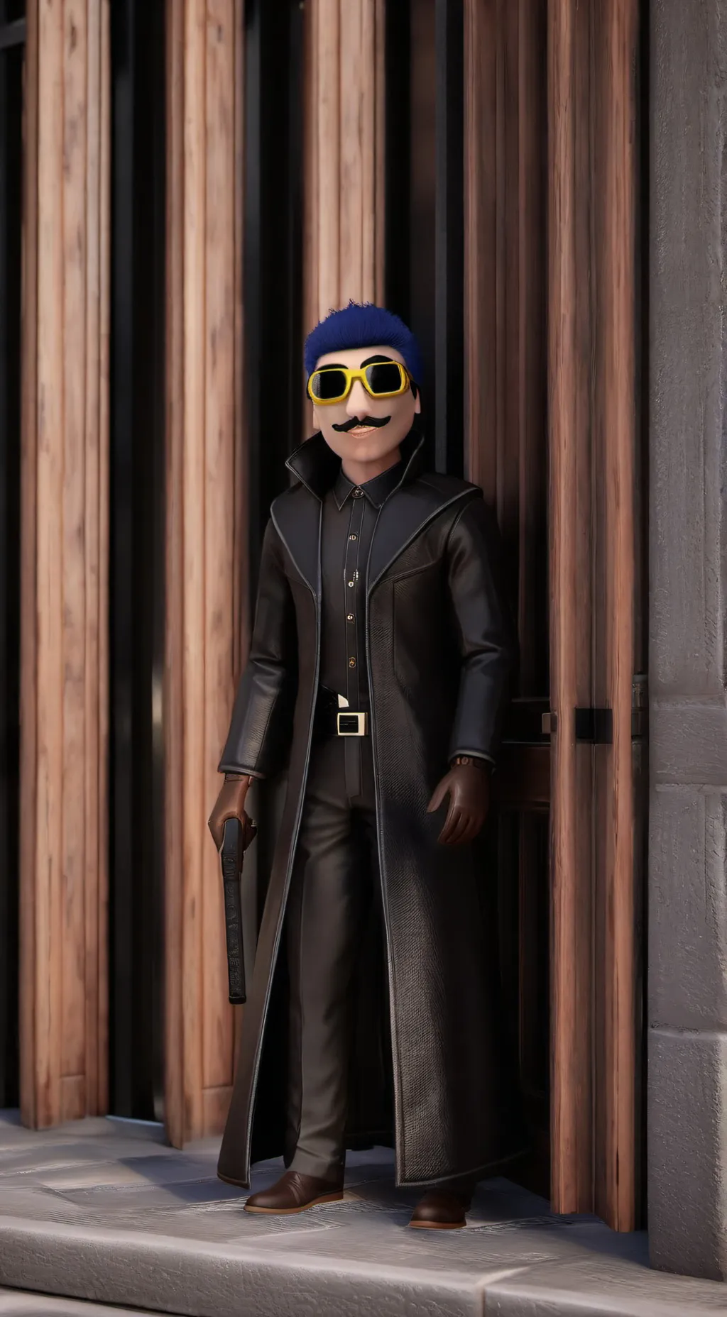 ai character: satoru chip background