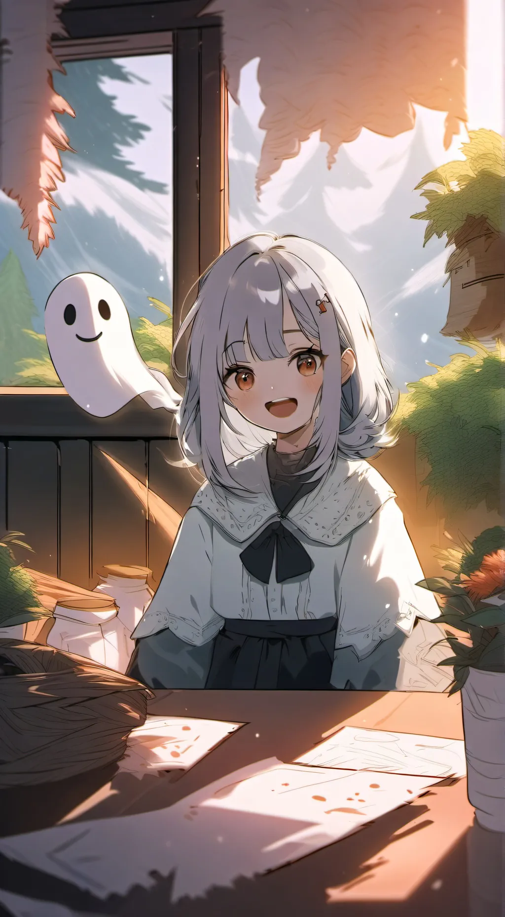 ai character: melody  background