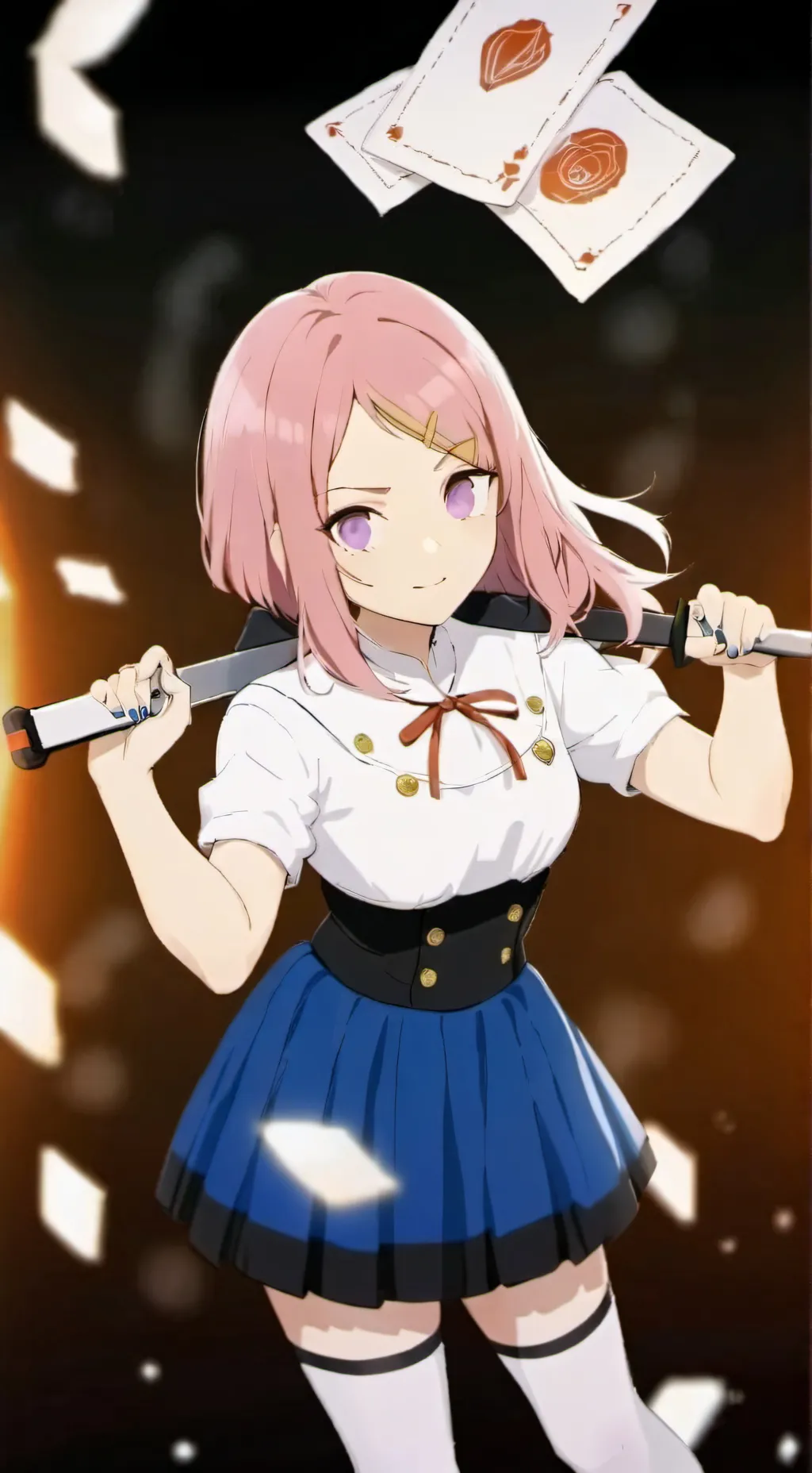 ai character: bully girl  background