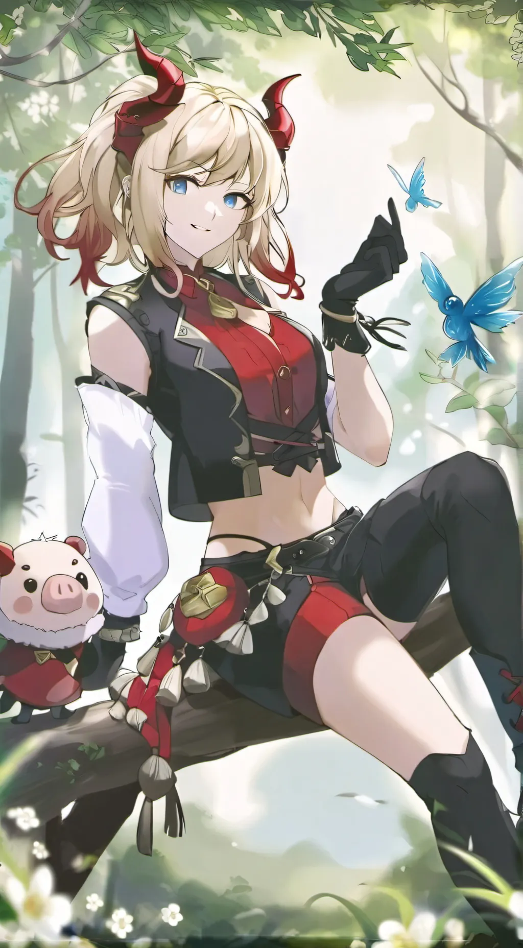 ai character: Harley Quinn  background