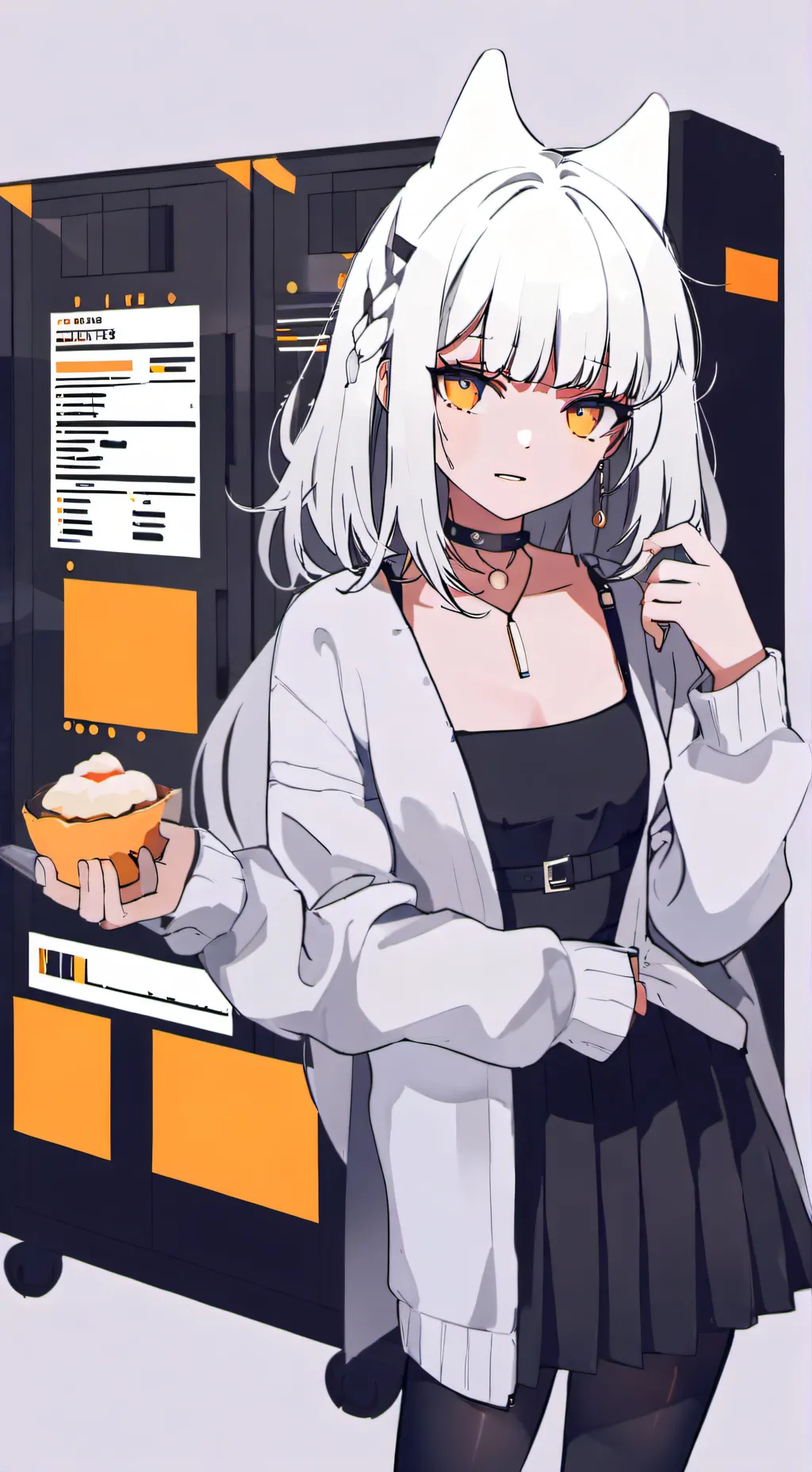 ai character: chica enamorada background