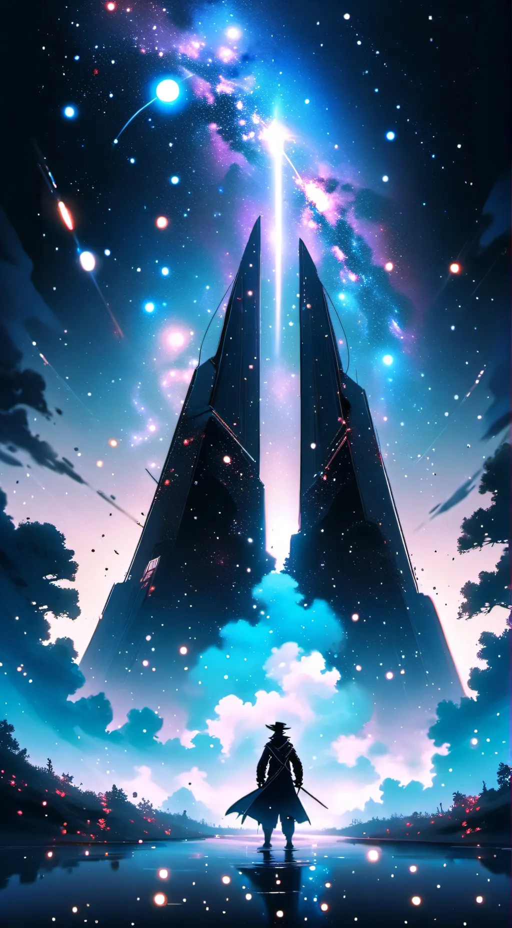 ai character: black background