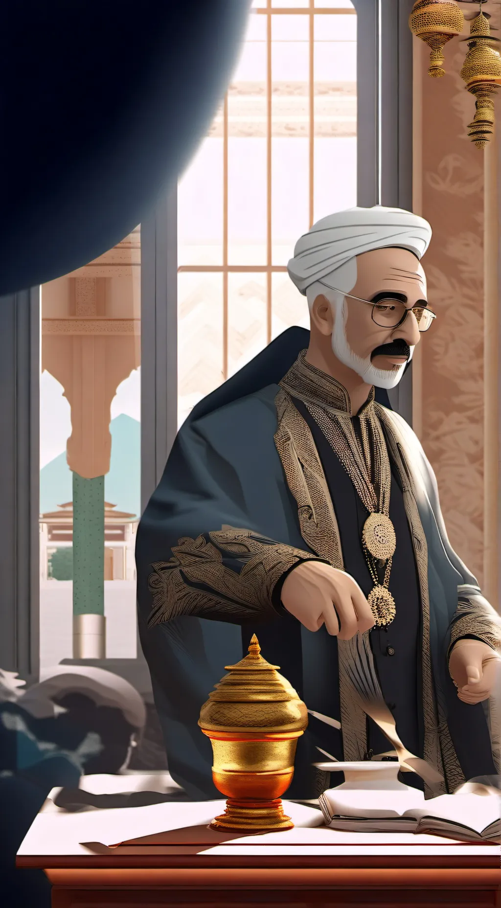 ai character: Кузя background