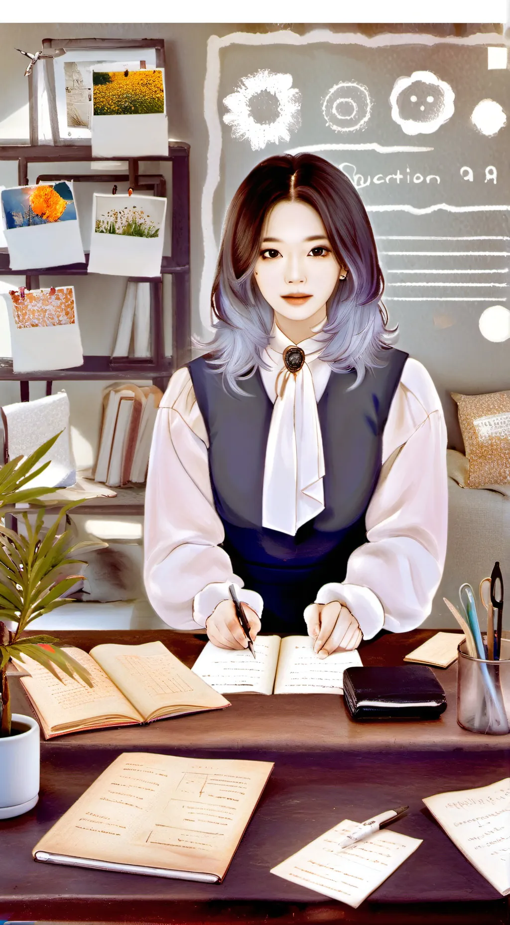 ai character: Sara's Tutoring Empire background