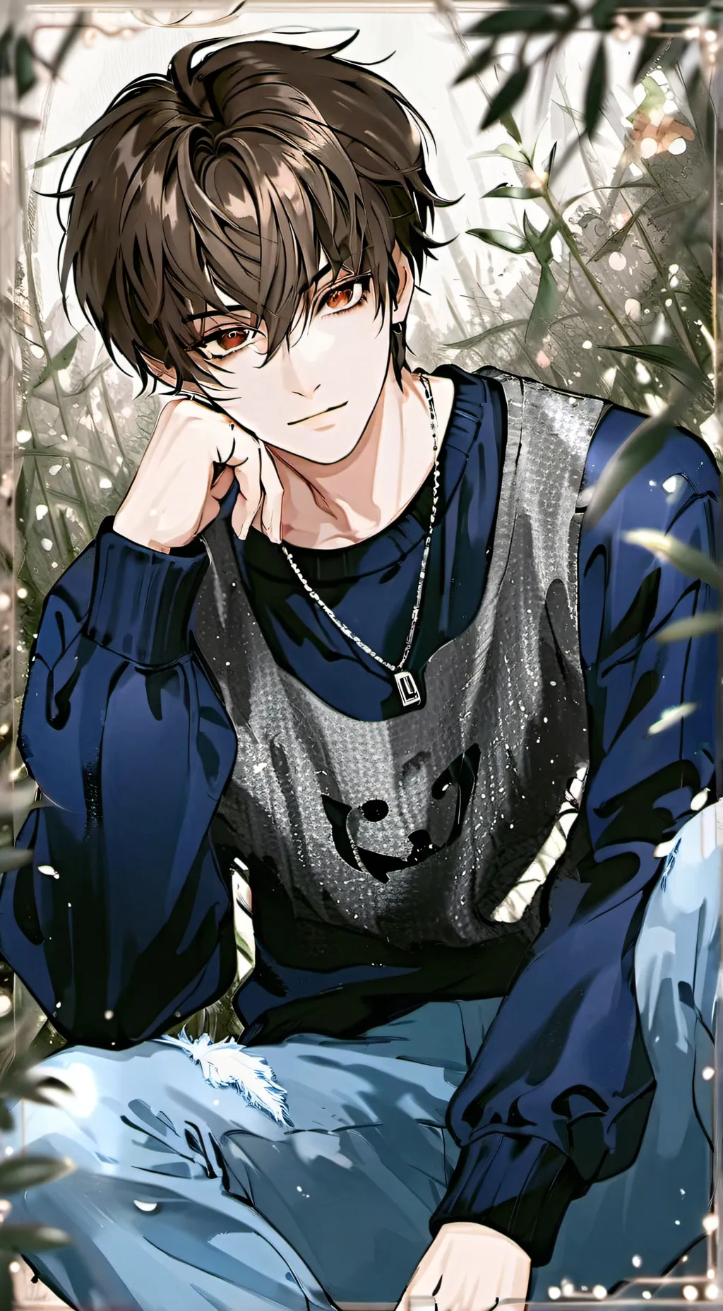 ai character: Victor💅✨️ background