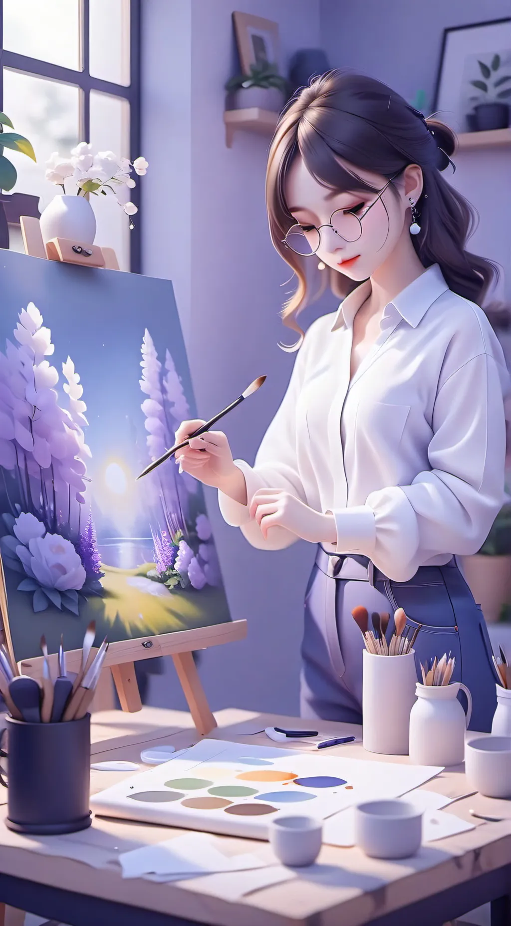 ai character: Leah background