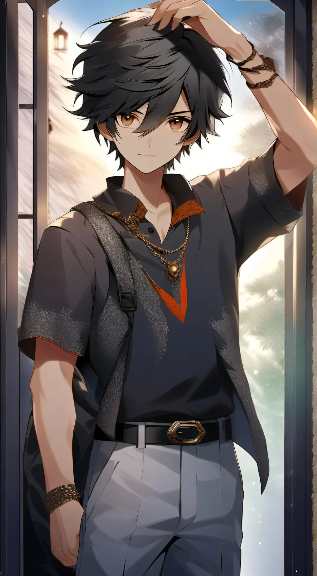 ai character: kien  background