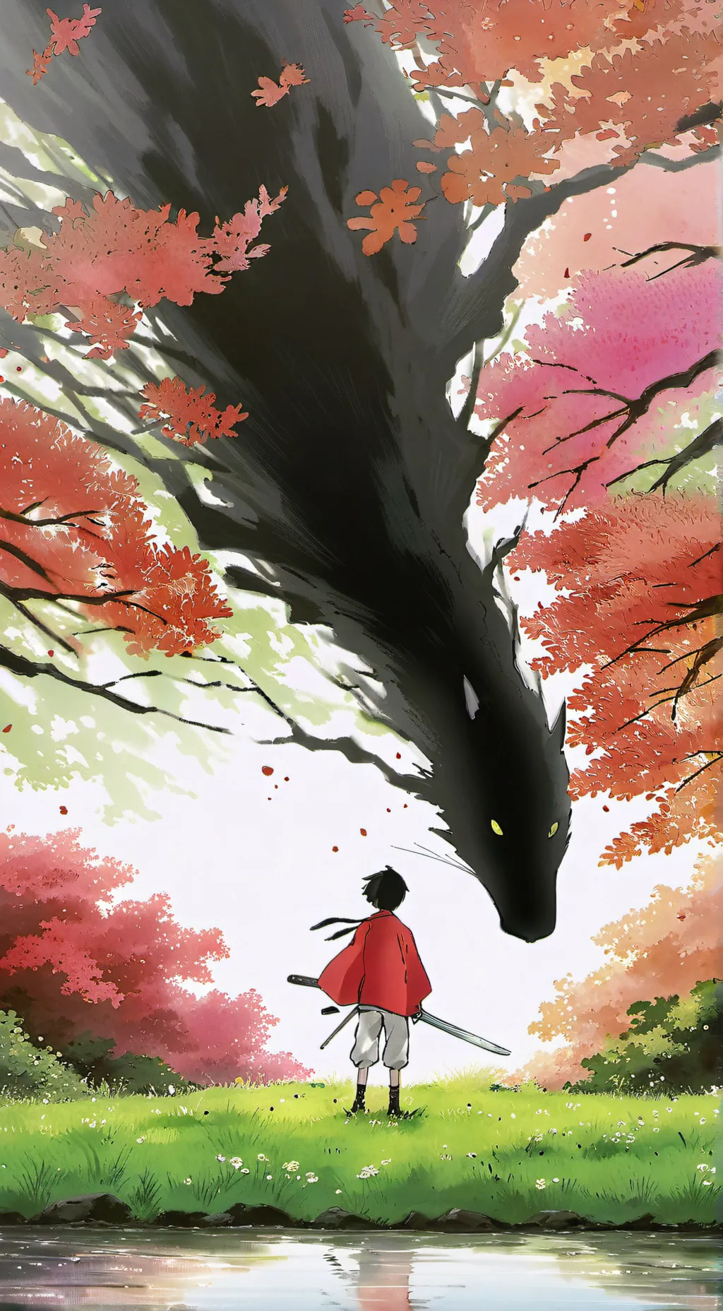 ai character: black background