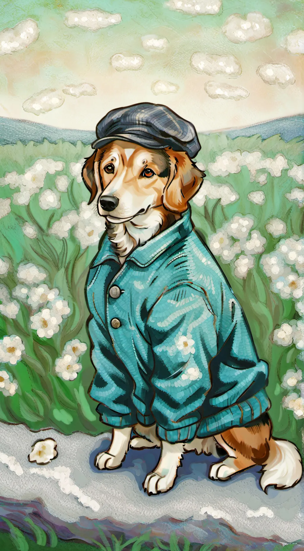 ai character: Cute Doggie background