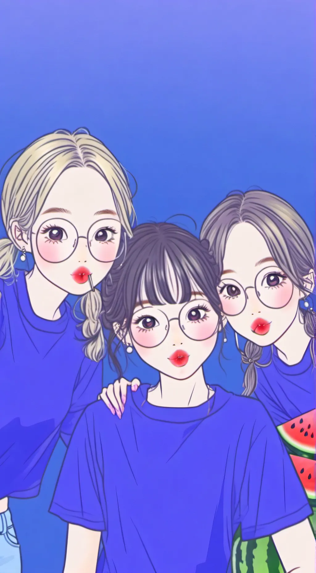 ai character: Girls Group background