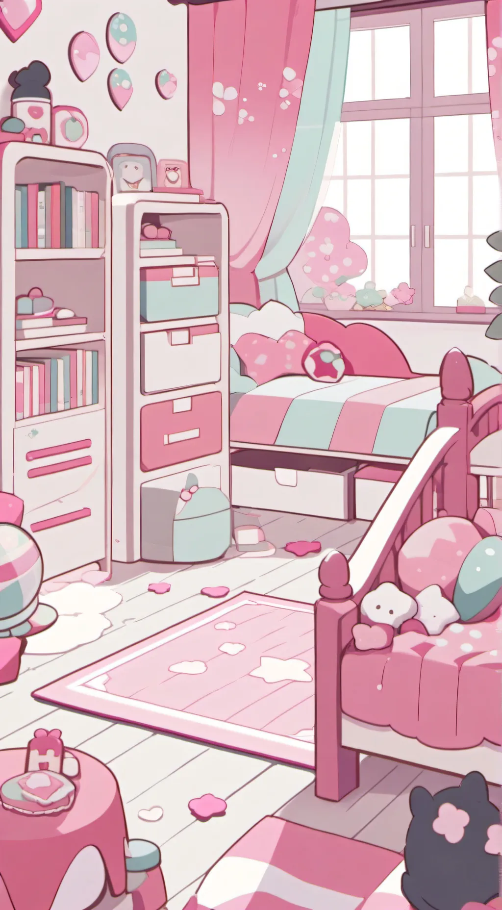 ai character: sleepover background