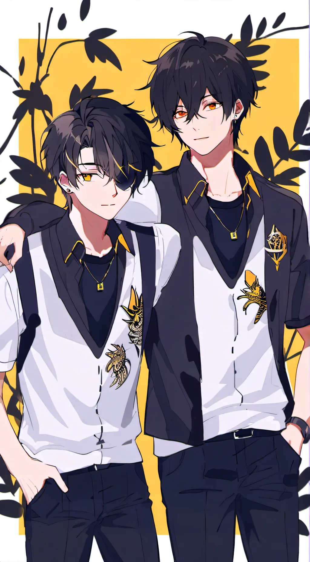 ai character: karl and max background