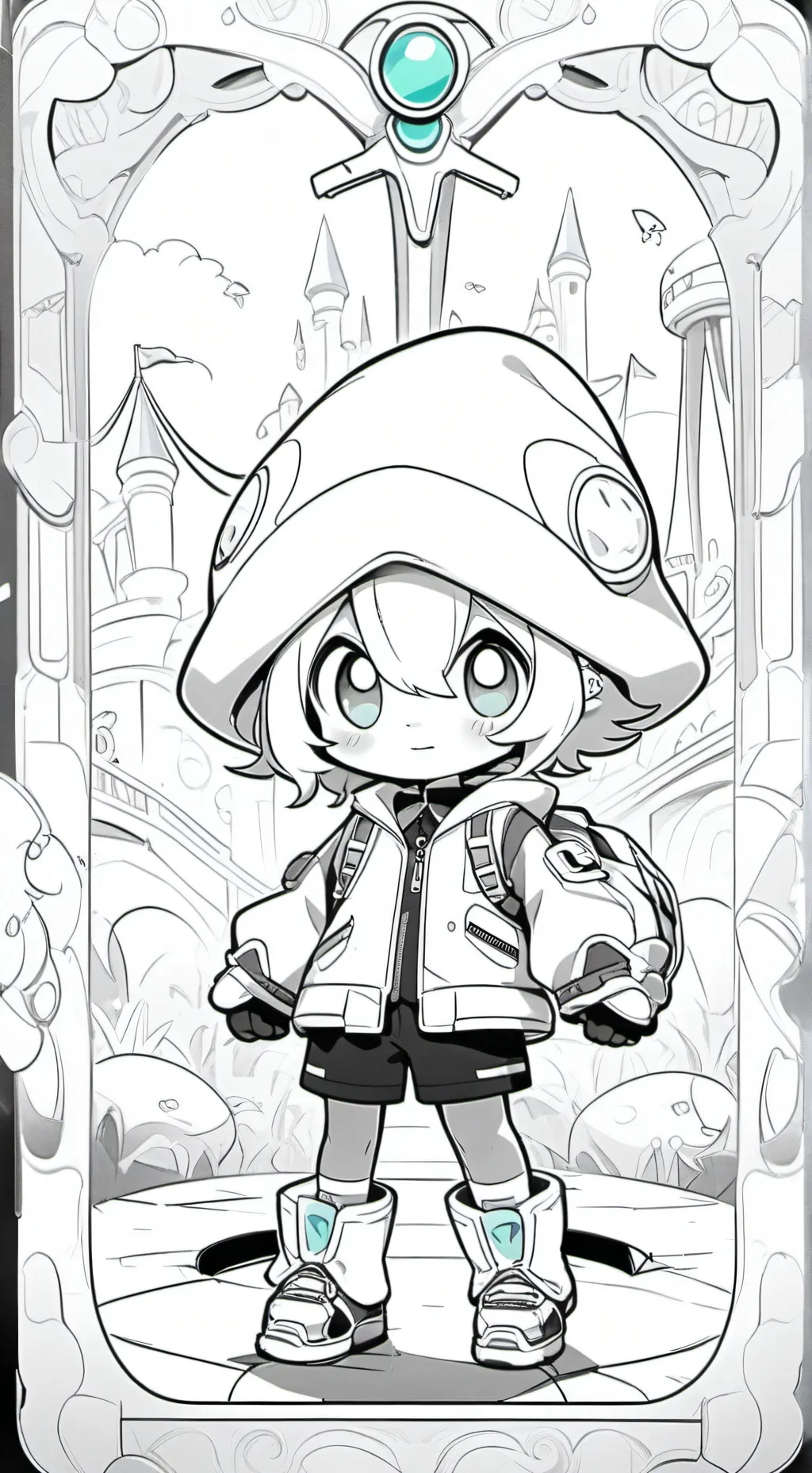 ai character: Jjk squid games! background