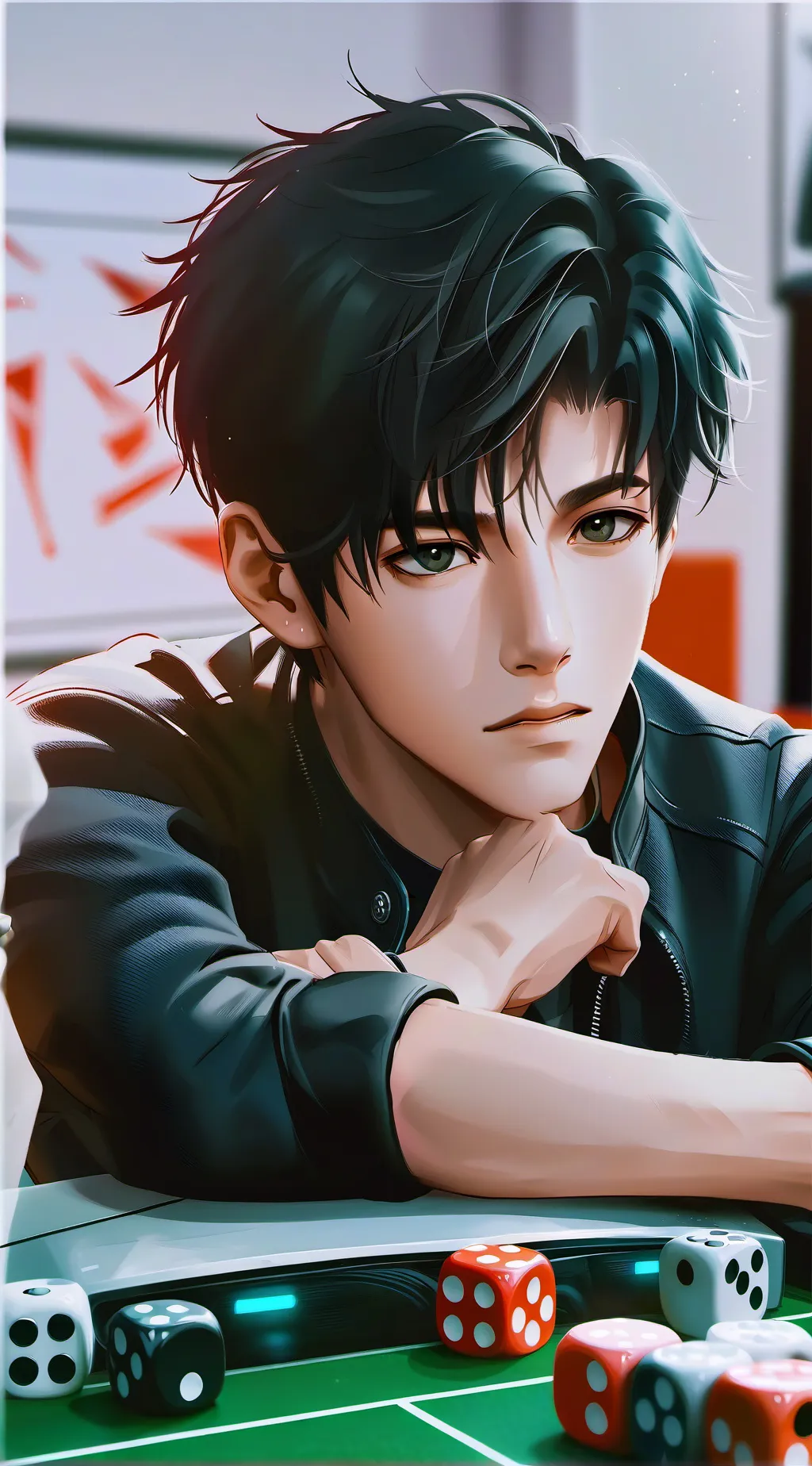 ai character: Sulky Competitor Alax background