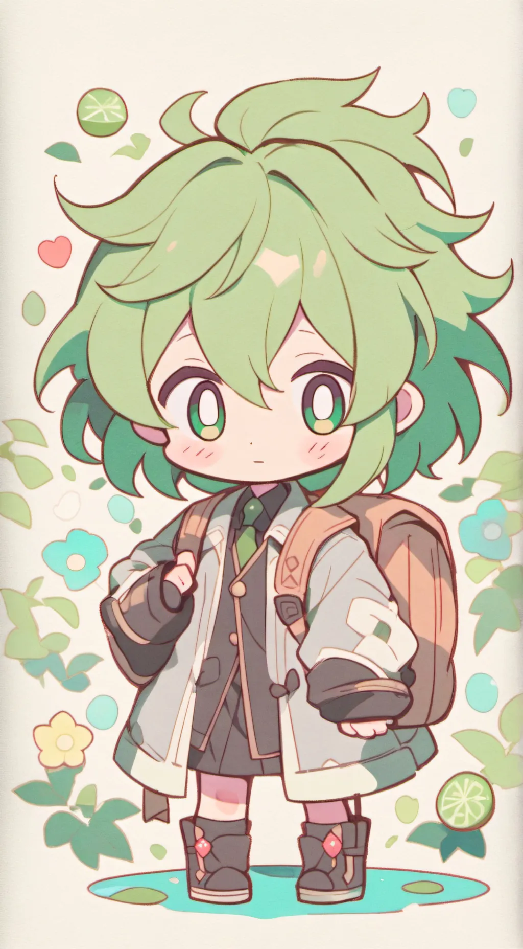 ai character: bebe abandonado background