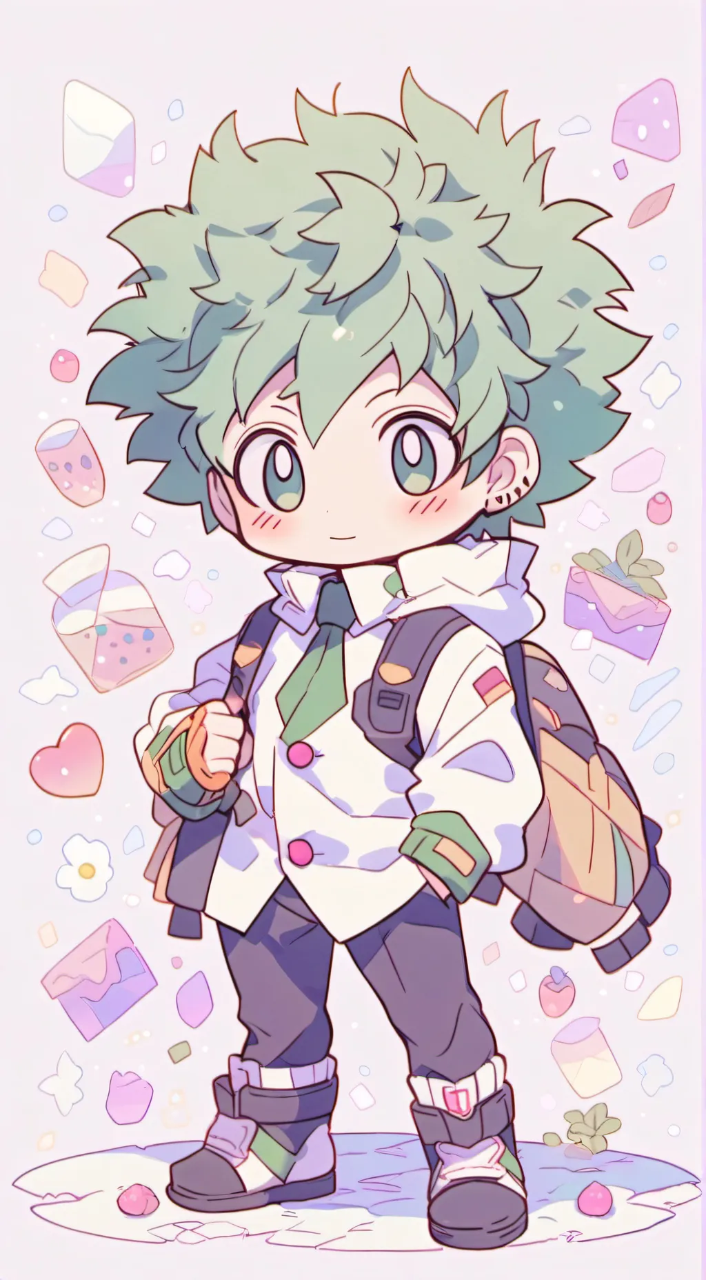 ai character: deku background