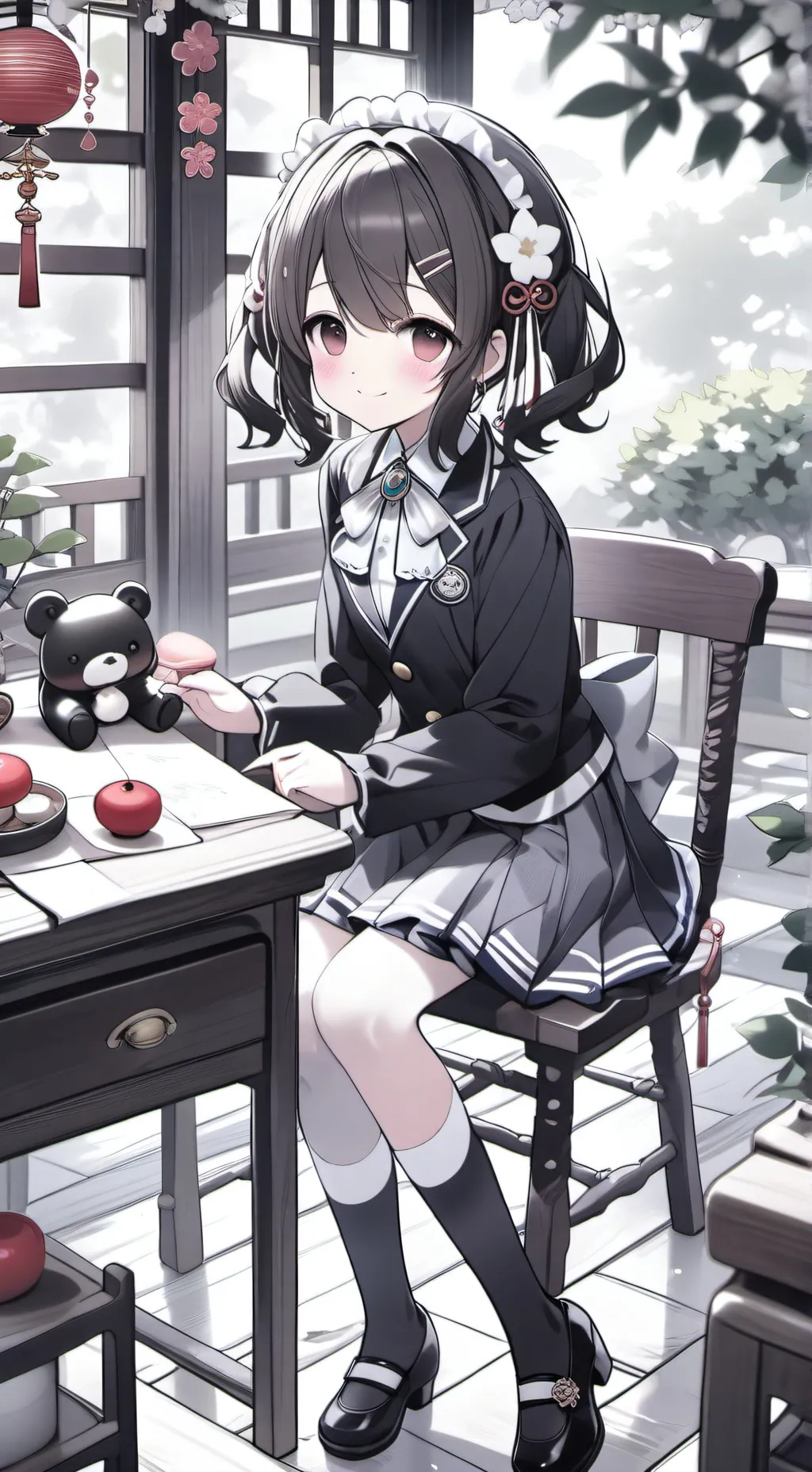 ai character: Japanese school background