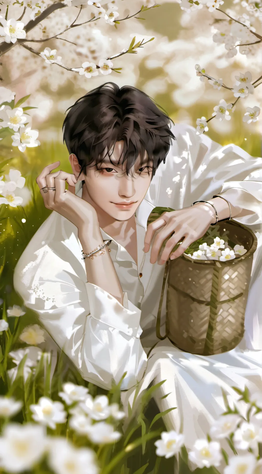 ai character: Bangchan  background