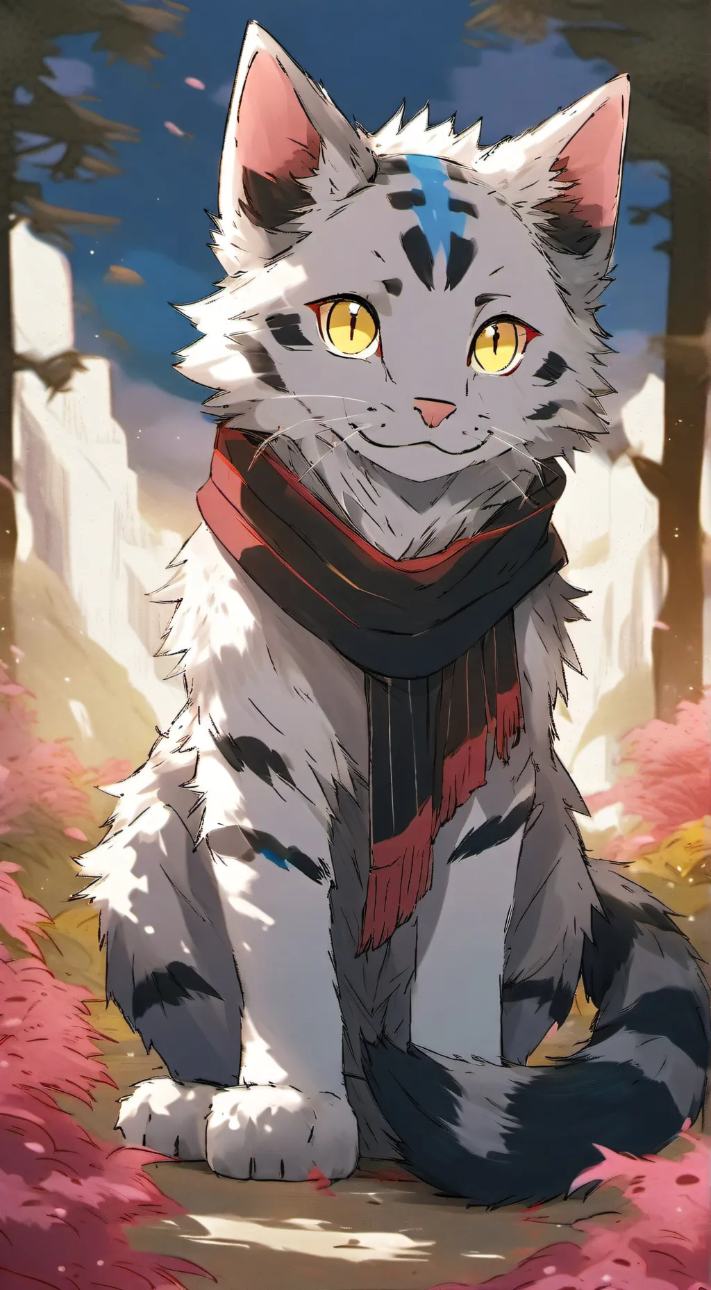 ai character: skittles the cat background