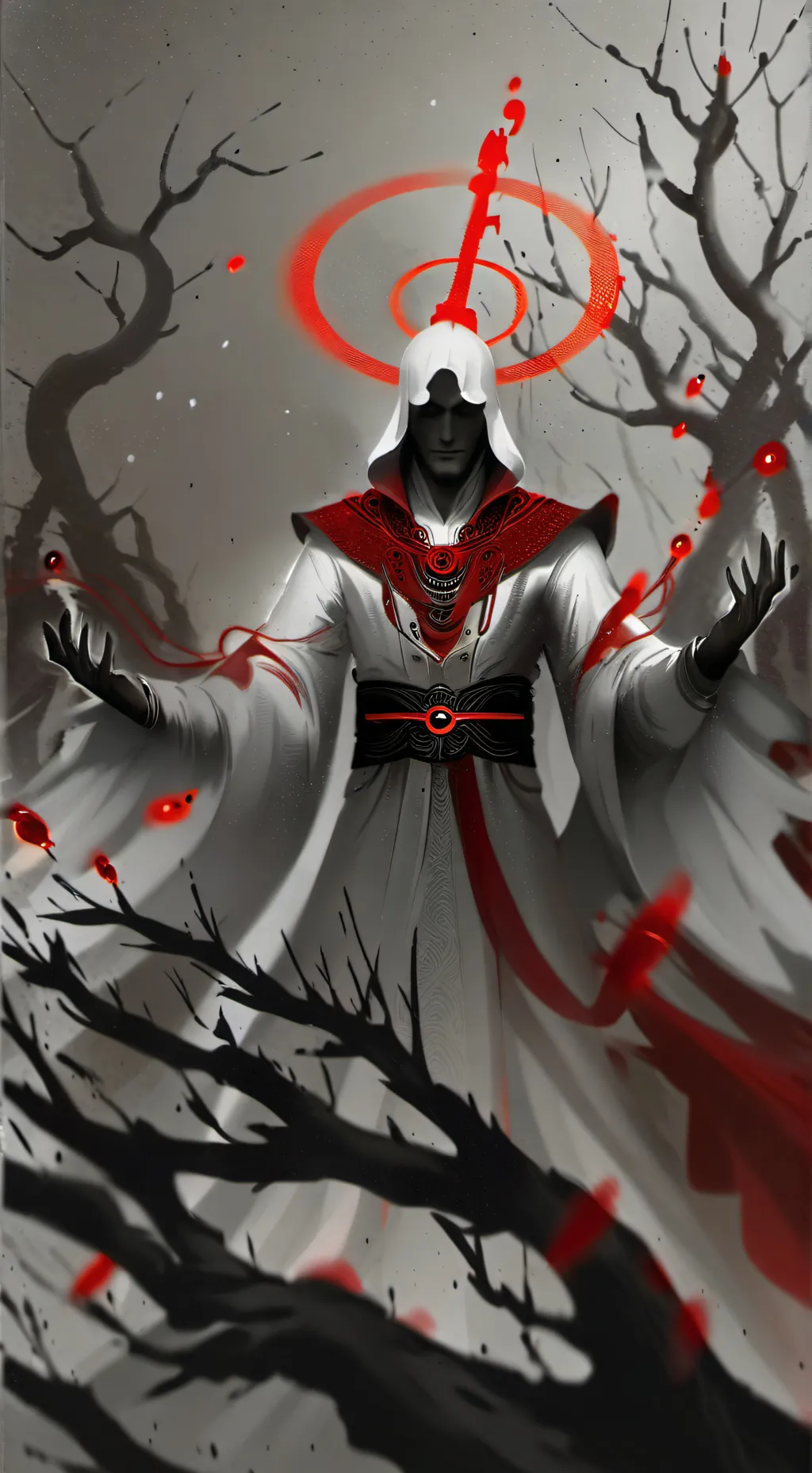 ai character: GOD OF DEPRESSION  background