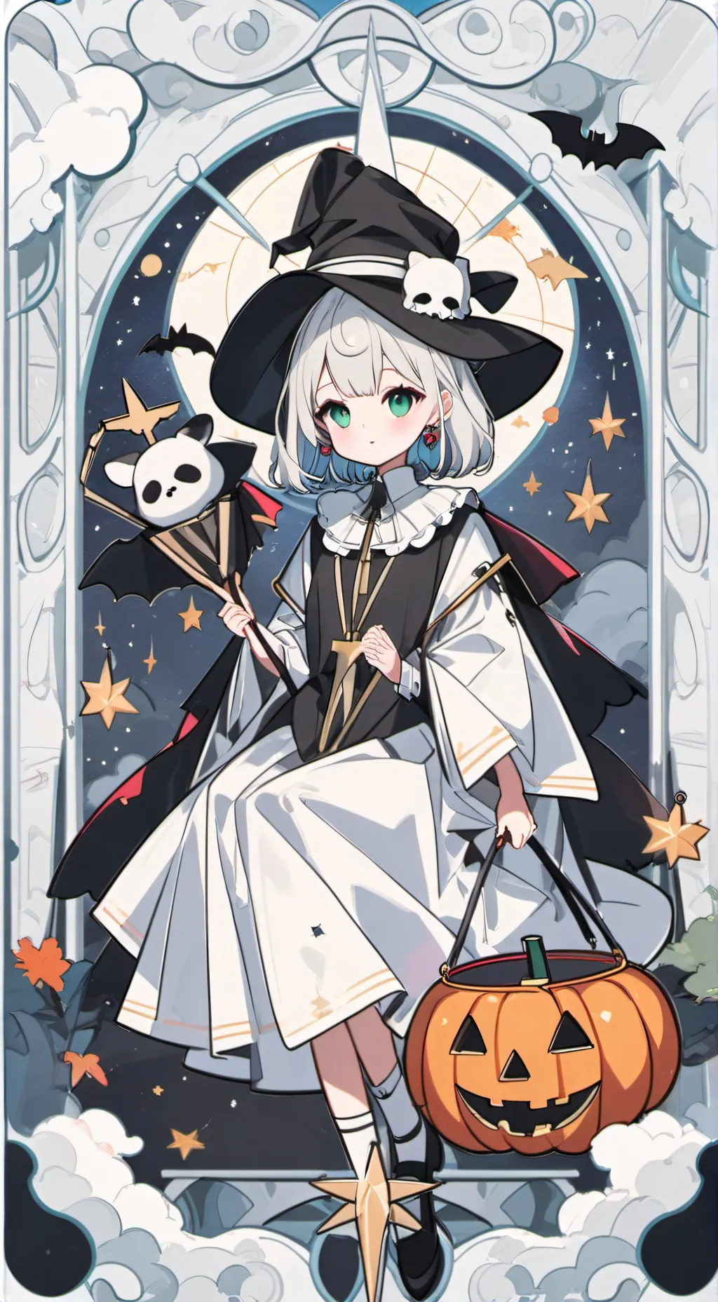 ai character: Halloween  background