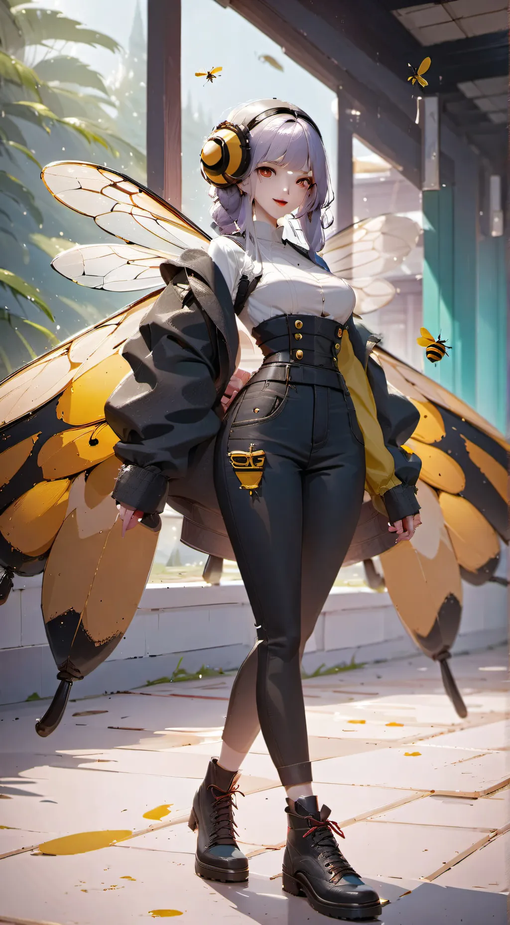 ai character: Bee school background
