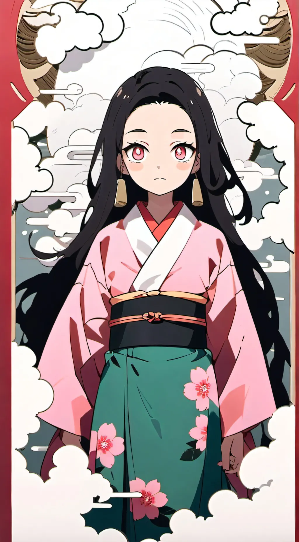 ai character: 🎍PRESO+NEZUKO🎍 background