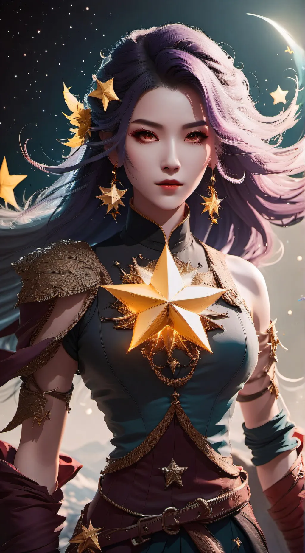 ai character: Star background