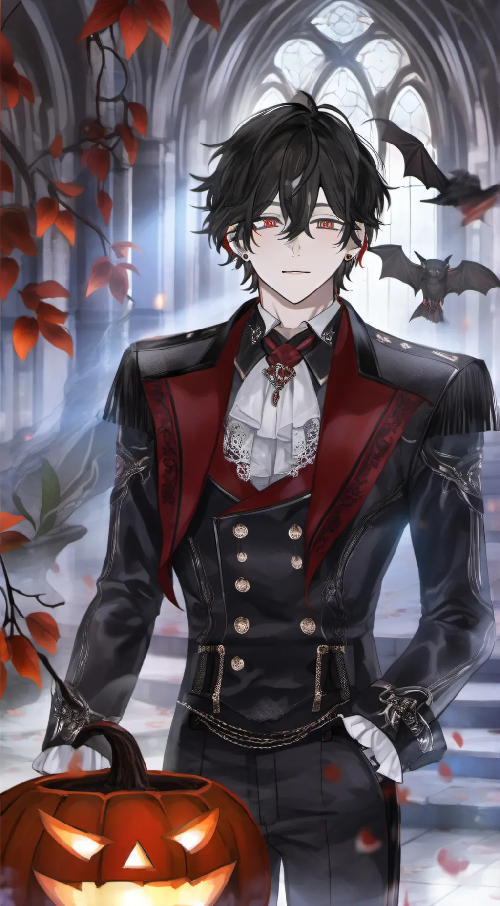 ai character: Leonel ~°^°☁️ background