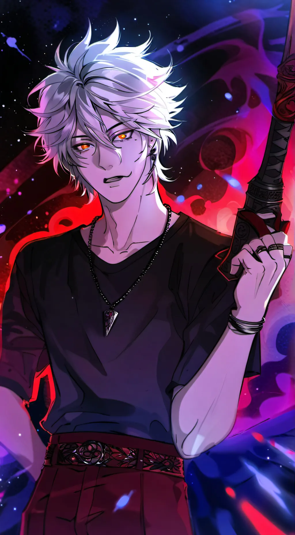 ai character: Kai >:) background