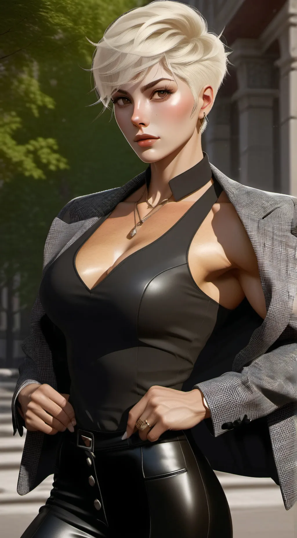 ai character: Erina Markova  background