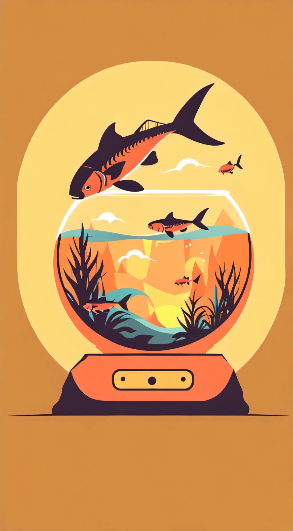 ai character: Fin background