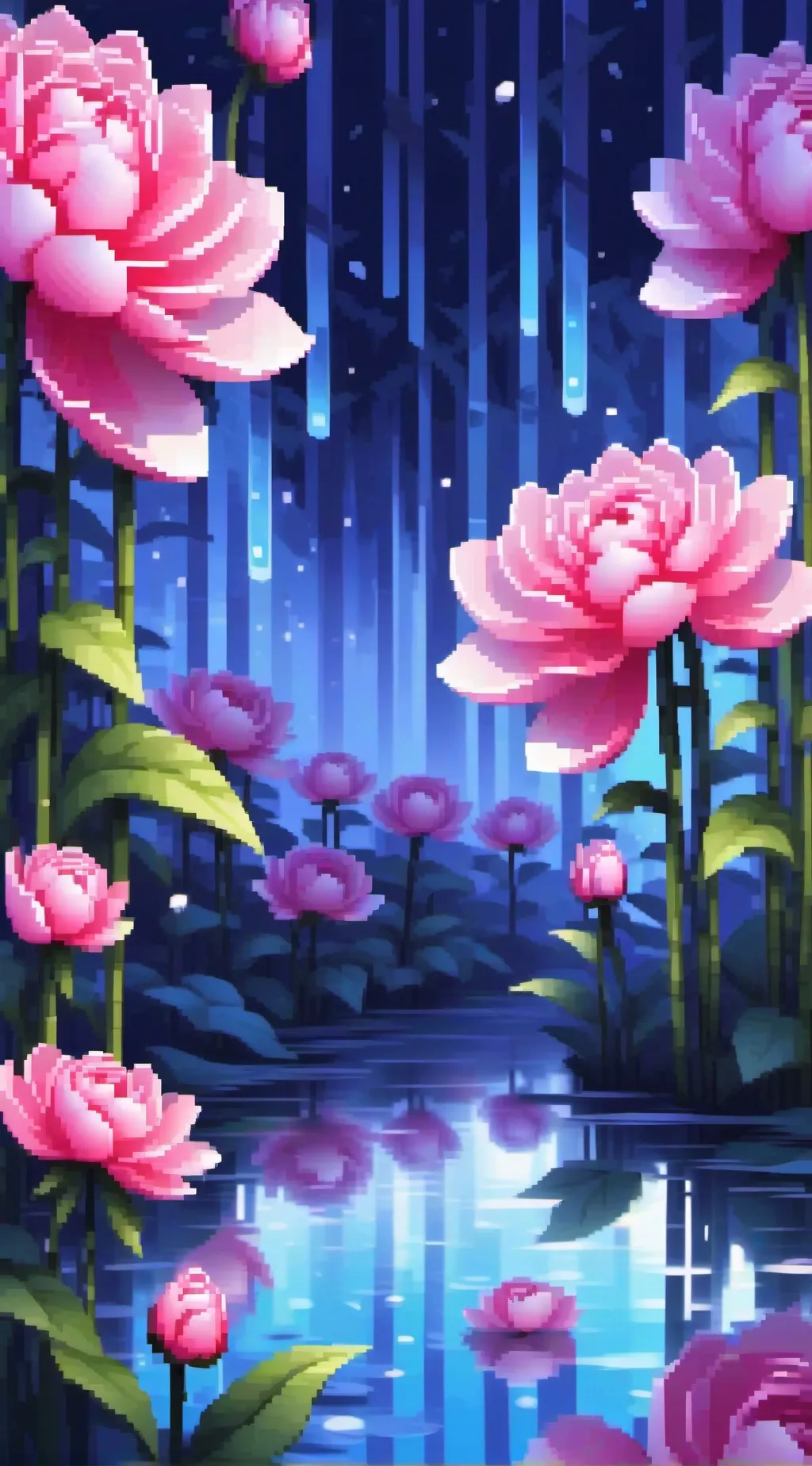 ai character: Dw flower accident background