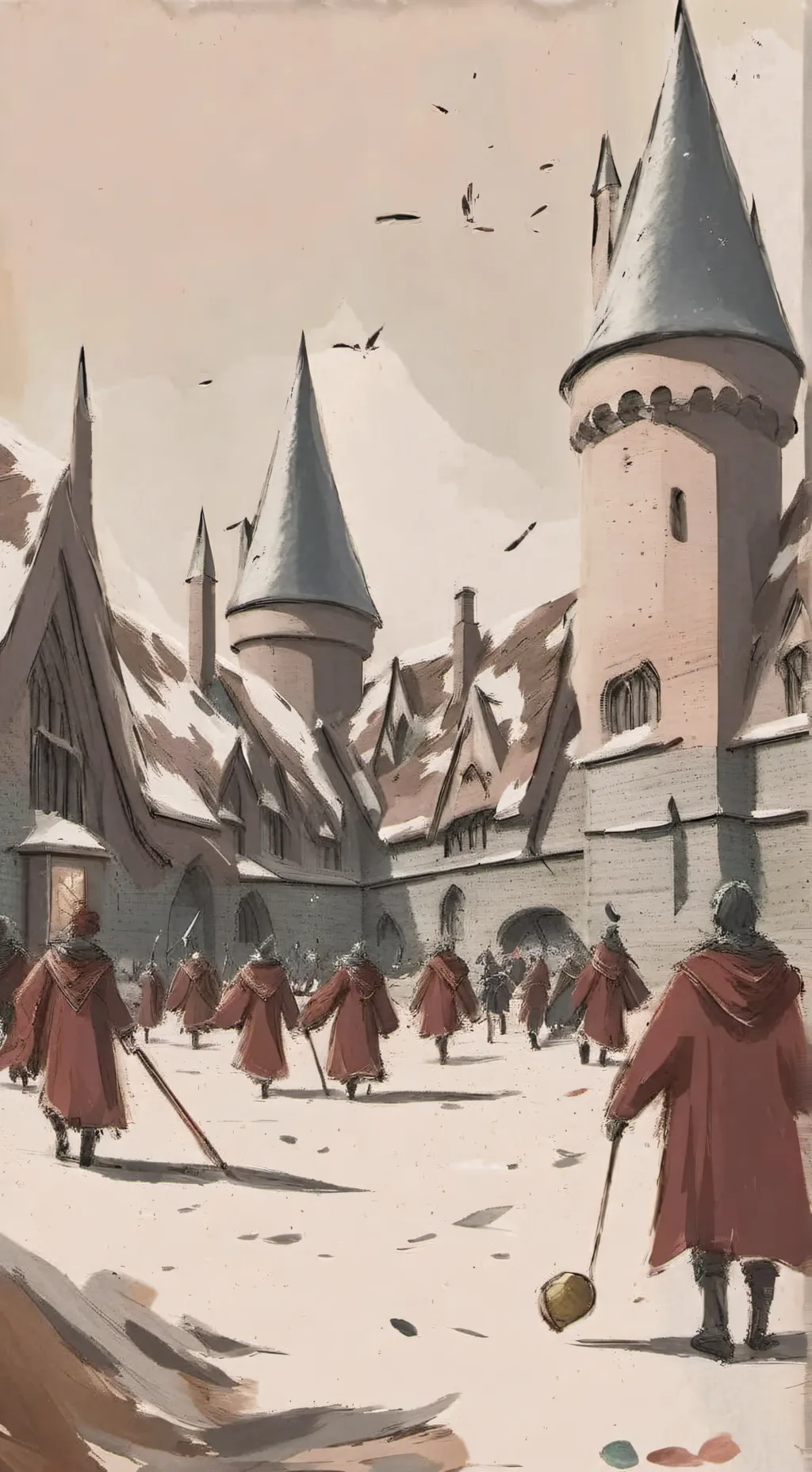 ai character: Hogwarts Quidditch background